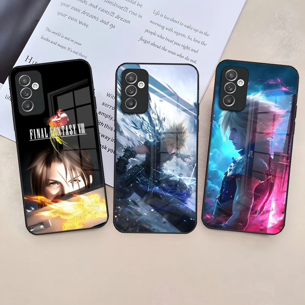 Game FINAL FANTASY Phone Case For Samsung Galaxy S26 S25 S24 S23 S22 S20 S21 Ultra Edge Plus Fe Colored Silver Cover