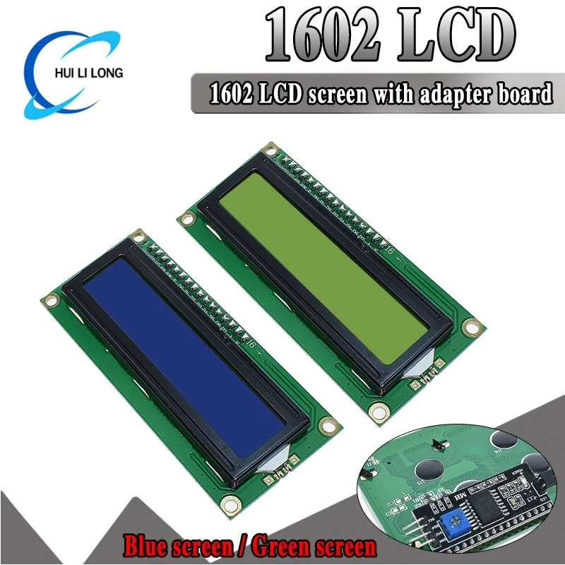 LCD1602 ЖК-модуль Синий экран IIC/I2C 1602 для Arduino 1602 ЖК-дисплей UNO r3 mega2560 Зеленый экран
