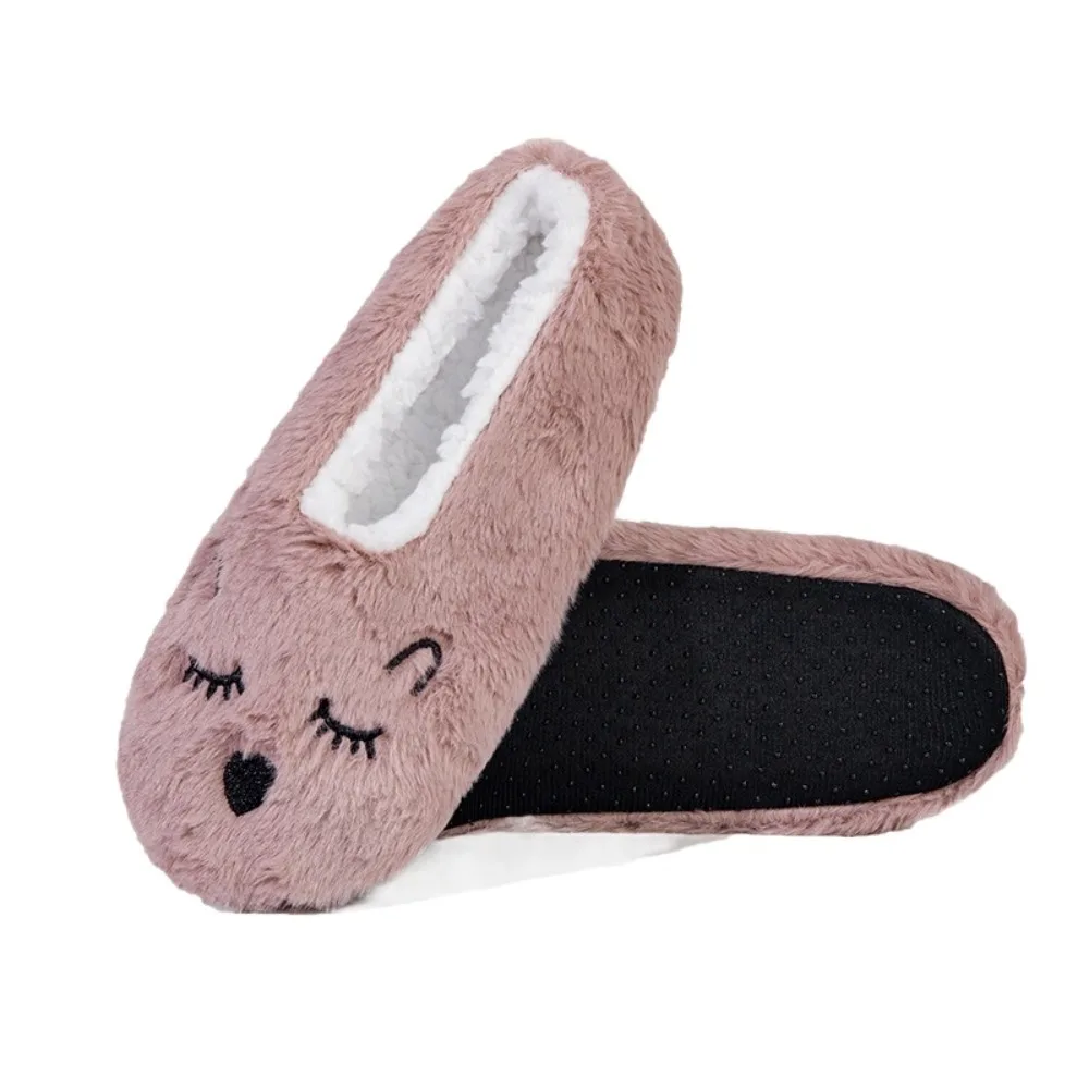 

Fashion Anti-Slip Slipper Socks Women Soft Warm Thicken Thermal Socks Cartoon Cat Indoor Shoes Fleece Floor Socks Bedroom