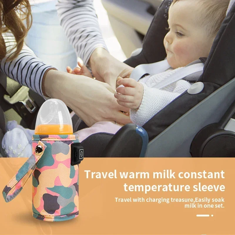 USB Milk Water Warmer, Travel Stroller Insulated Bag, Nursing Bottle Heater, Portable Bottle Feeding Warmer ,Christmas, Hallowee