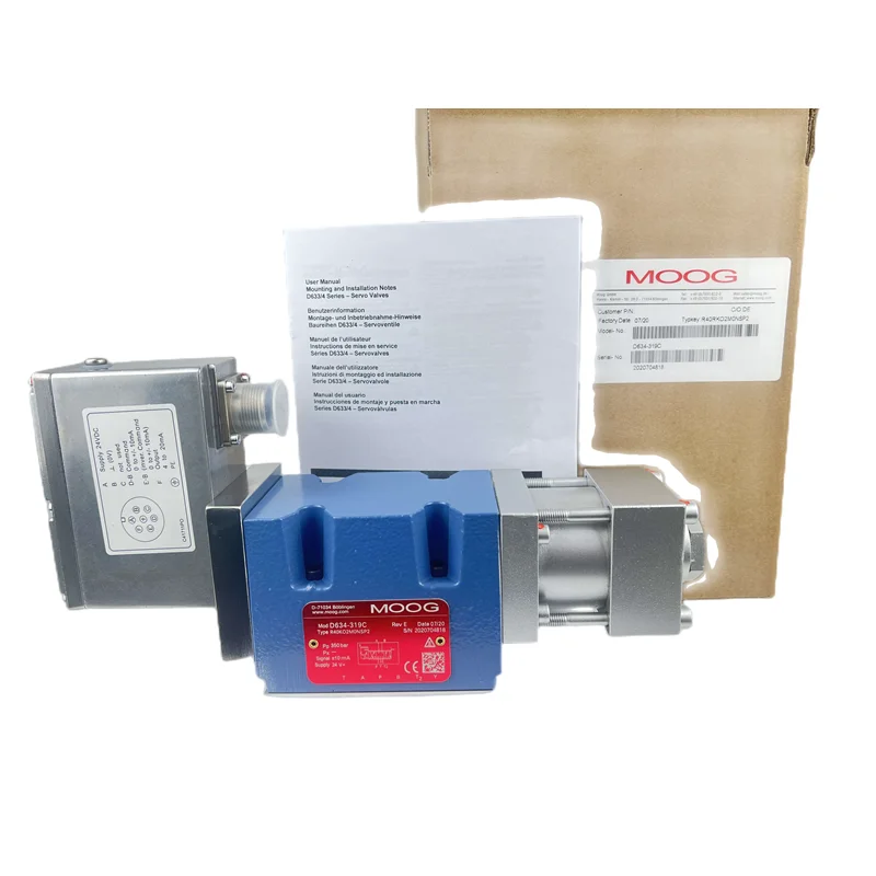 

American Original Servo Valve Genuine Supply Electro-Hydraulic Flow Proportional Valve D634/D661-4033 D634-319C R40KO2M0NSP