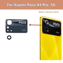 Poco X4 Pro Rear Back Camera Lens Glass For Xiaomi Poco X4 Pro 5G Camera Glass Lens Repair Parts