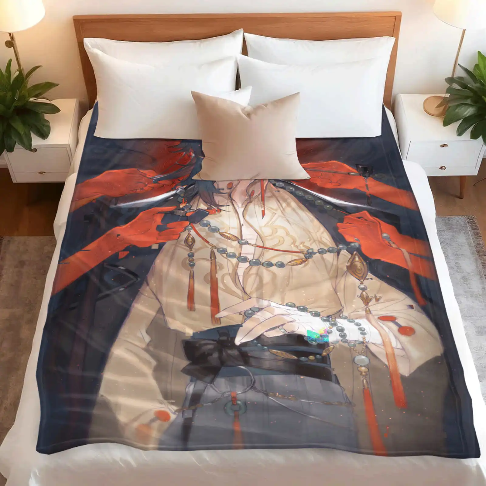 blade(honkai star rail)High definition straight flannel blanket is particularly good for keeping warm in cold seasons