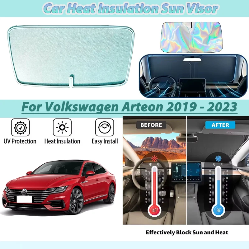 サンシェード-vw-cc-フォルクスワーゲン-arteon-ボディキット-2019-2023-アクセサリーフロントガラス窓日焼け止め日焼け止め部品