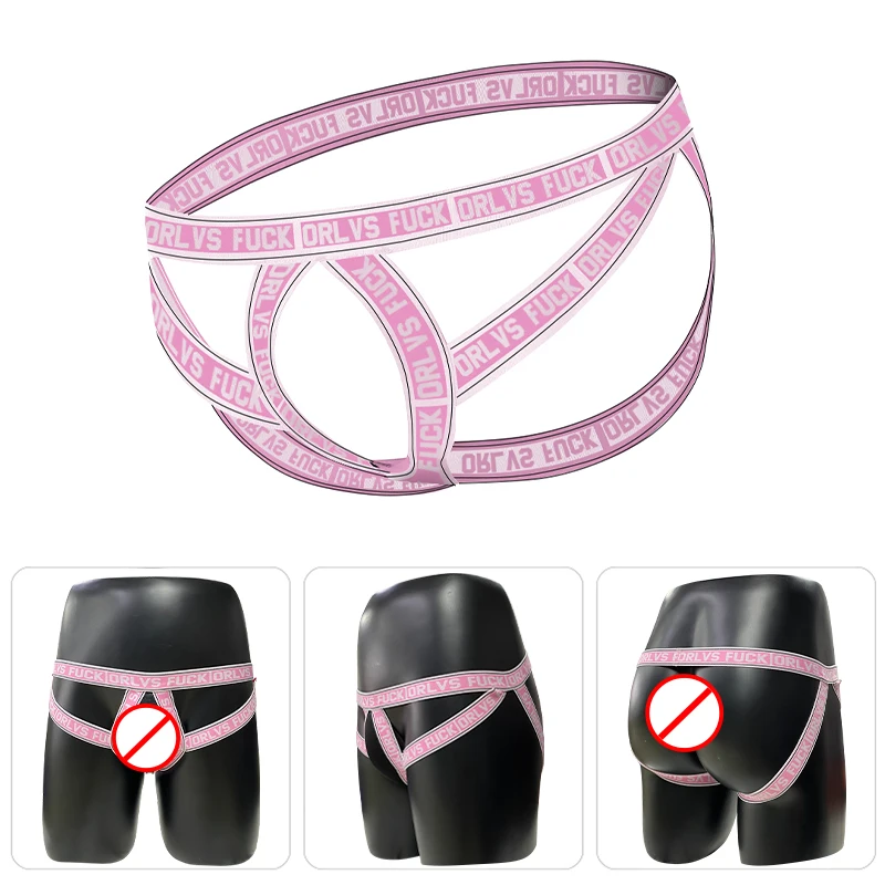 Sexy Mens Jockstrap Hollow Gay Underwear Cotton Jock Strap Male Thong Sexy Lingerie Low Waist Mens Thongs And G-strings