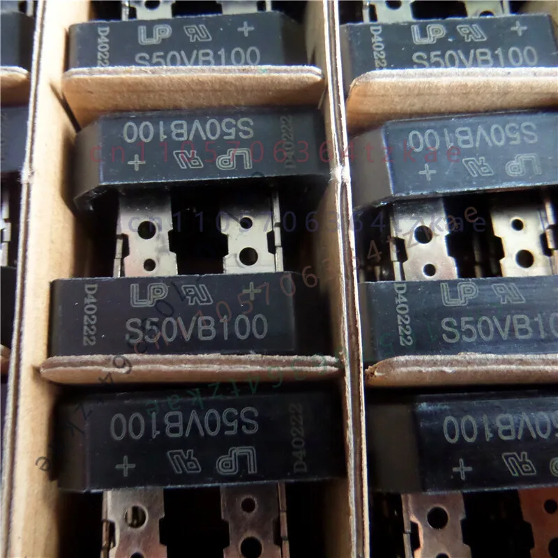 5pcs S50VB100 Square Rectifier Bridge 50A 1000V For Welding Machine Single Phase Diode Bridge