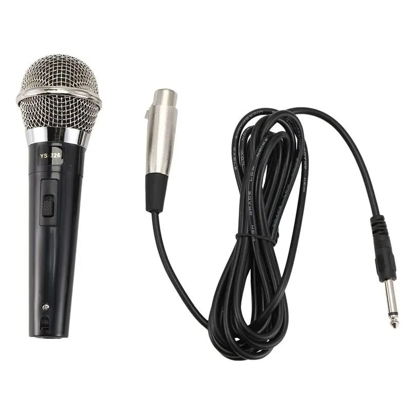 Superior-Karaoke Microphone MIC Handheld Dynamic Wired Dynamic Microphone Clear Voice For Karaoke Vocal Music Performanc