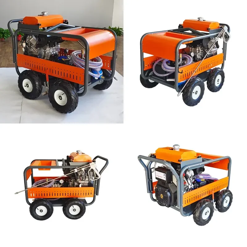 Factory Direct Sales Diesel Industrial Grade High Pressure Cleaner 500 Bar 22lpm Flow Crankshaft Pump Cold Water Cleaning