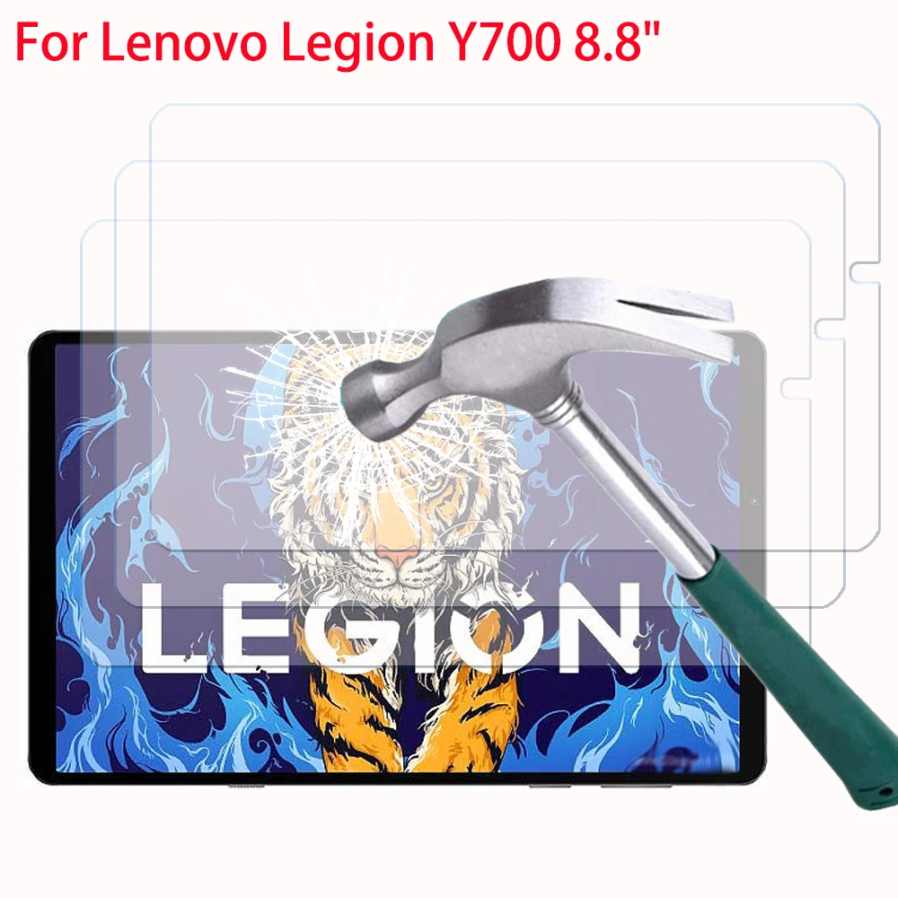 

3 PCS Tempered Glass for Lenovo Legion Y700 8.8 inches 2022 Screen Protector Tablet Protective Film HD protective glass TB-9707F