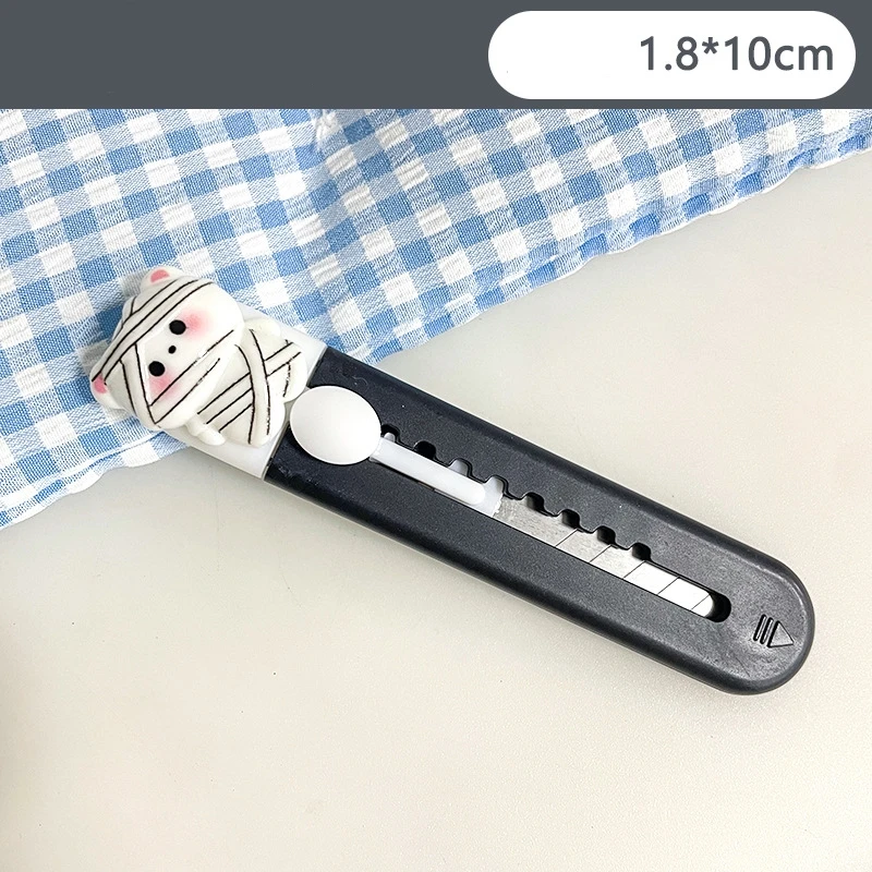 Utility Knife Metal Paper Cutter Halloween Cutter Retractable Stationery Knife For Gift Envelope Opening School