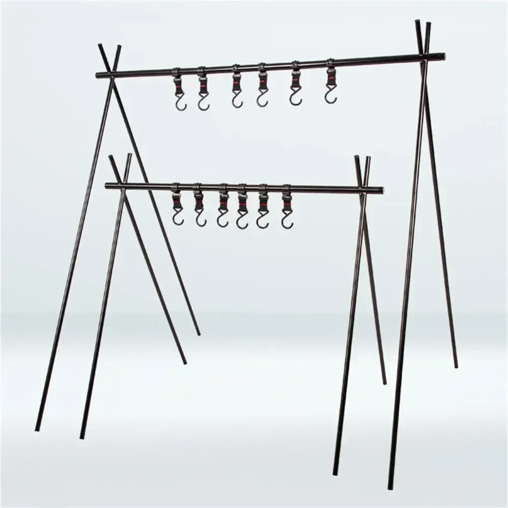 Outdoor Camping Hook Kitchen Tableware Hanging Hook Clothes Storage Stand Hook Moveable S-Shaped Awning Tent Hooks Accessories