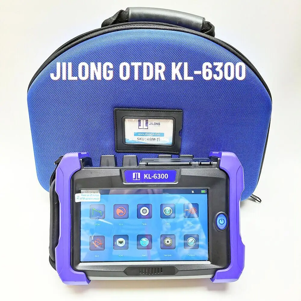 

KL-6300 Optical Time Domain Reflectometer 1M Blind Area Trunk OTDR Fiber Breakpoint Test 7-Inch Color LCD Touch Screen Iola