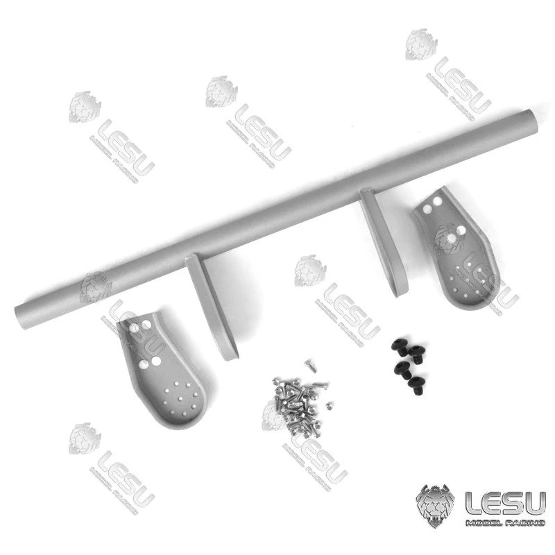 RC 1/14 LESU Metal Rear Bumper for Tamiya Hydraulic Excavator Loader Dump Truck for SCANIA MAN VOLVO Tripper Truck DIY Parts
