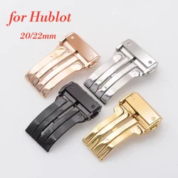 Solid Stainless Steel Buckle for Hublot Classic Fusion Big Bang 20mm 22mm Leather WatchBand Folding Clasp Accessories with Tool