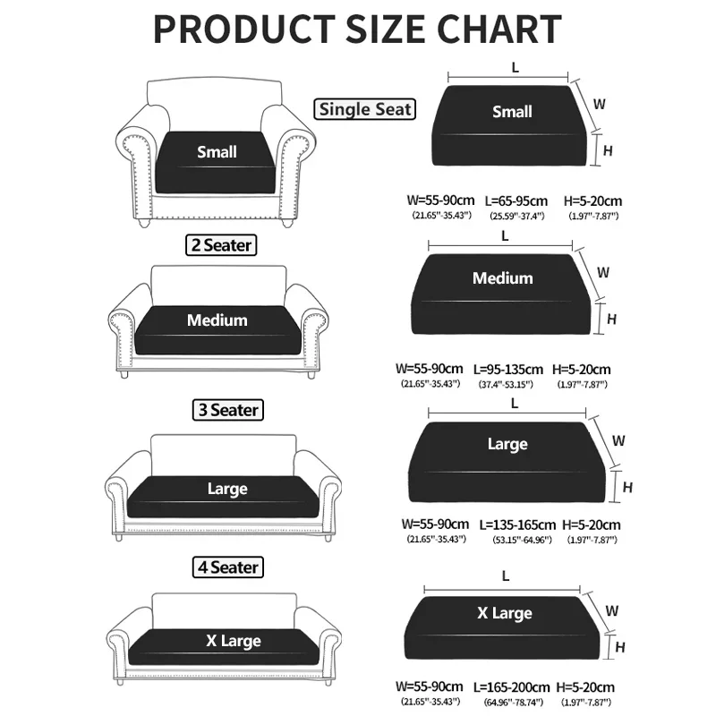 Funda de sofá impermeable, funda de sofá elástica ajustable de lujo para sala de estar, funda de asiento de sofá de 1, 2, 3 y 4 plazas, conjunto