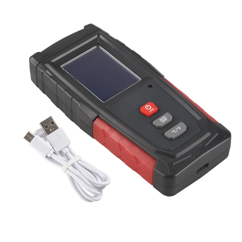AK51-EMF Meter USB Rechargeable, Radiation  For Electromagnetic Field And Temperature Precise For Home Appliances
