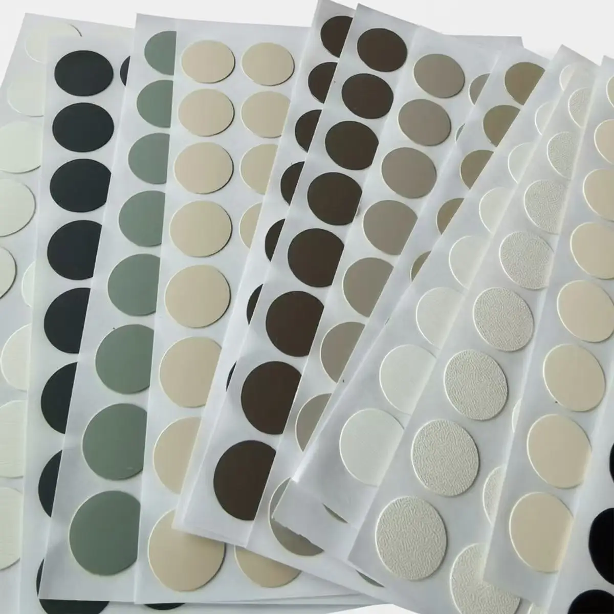 21mm 54Pcs PVC Furniture Sealing Stickers Decorative Films Screw Cap Cover Desk Cabinet Hole Ornament Wall Home Decoration