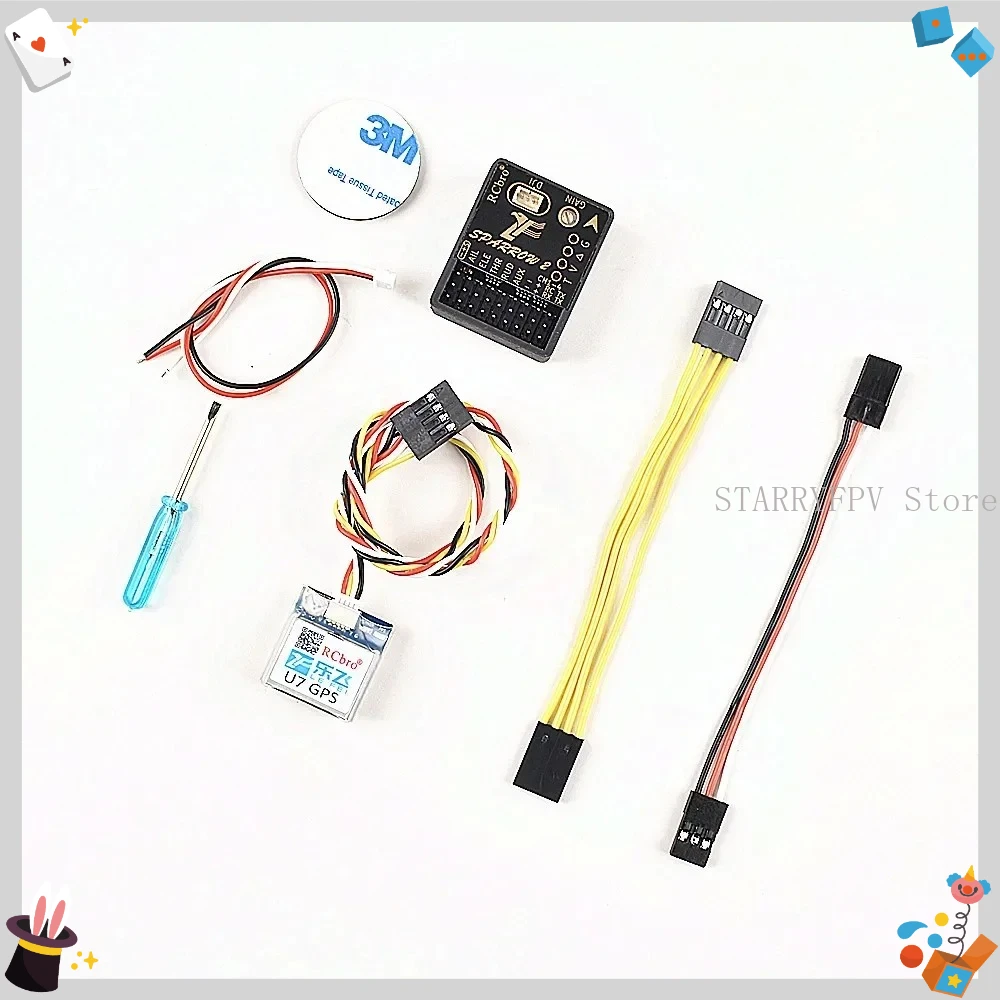 

LEFEI Sparrow V2 6-Axis Return Home Stabilization with BZ180 GPS Module Gyroscope Flight Controller for Air FPV RC Airplanes