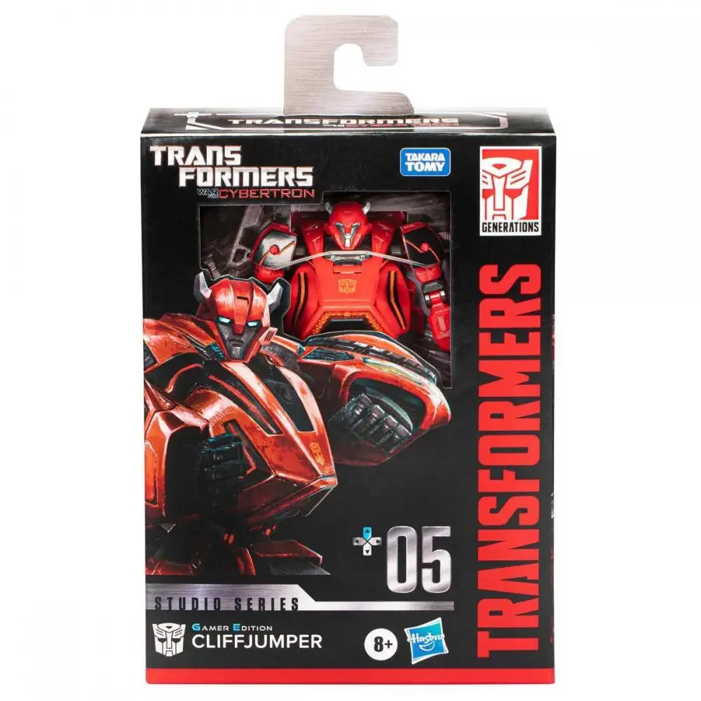 Hasbro Transformers Toys Studio Series Deluxe Class Gamer Edition Cliff Jumper Action Figure Gift SS GE-05