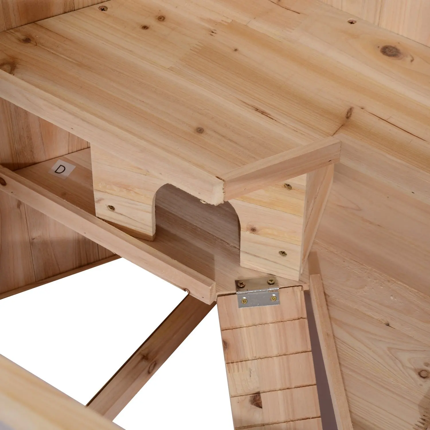 Wooden Hamster Feeding Box Transparent Hamster Breeding Box Simple Wooden Hamster Box