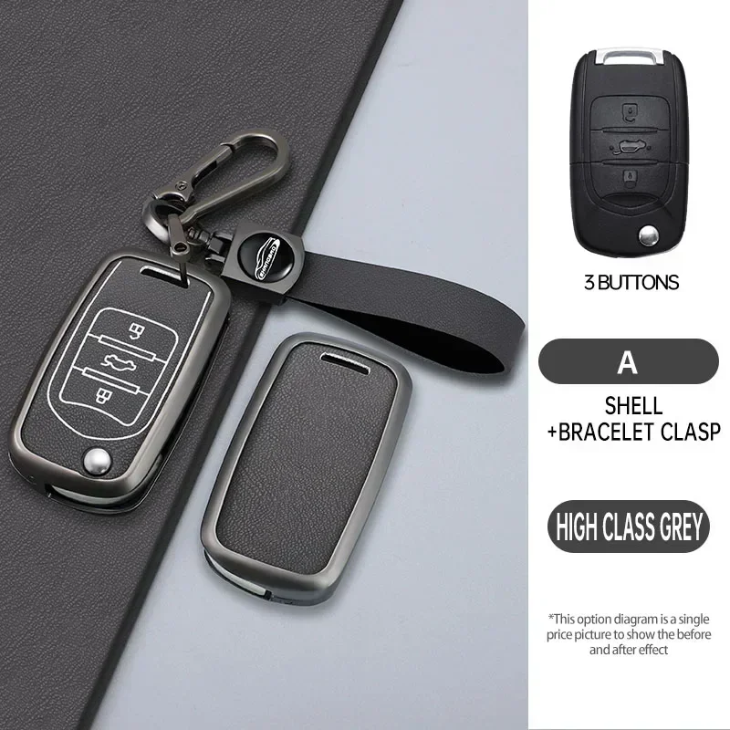 

zinc alloy Car Key Case Cover for Baojun 510 730 360 560 RS-5 530 630 for Wuling Hongguang S Auto Holder Shell Accessories