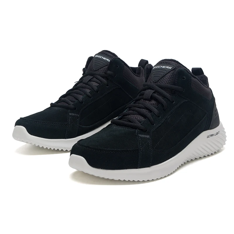 

Skechers Men's Sneakers with Fleece Lining, Warm Walking Shoes, Fashionable Chinese Casual Shoes 232411-Bkw