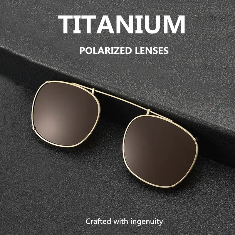 TAG Hezekiah Vintage polarized Sunglasses Clip KMN114 Retro Designer UV400 Sun glasses Women Brand Titanium Eyeglasses Frame Men