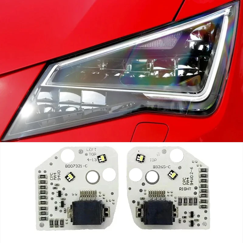 FOR Seat Leon MK3 5F Cupra Headlight 2013-2016 White Daytime Running Lights LED Board 5F0941475 5F0941476 Module