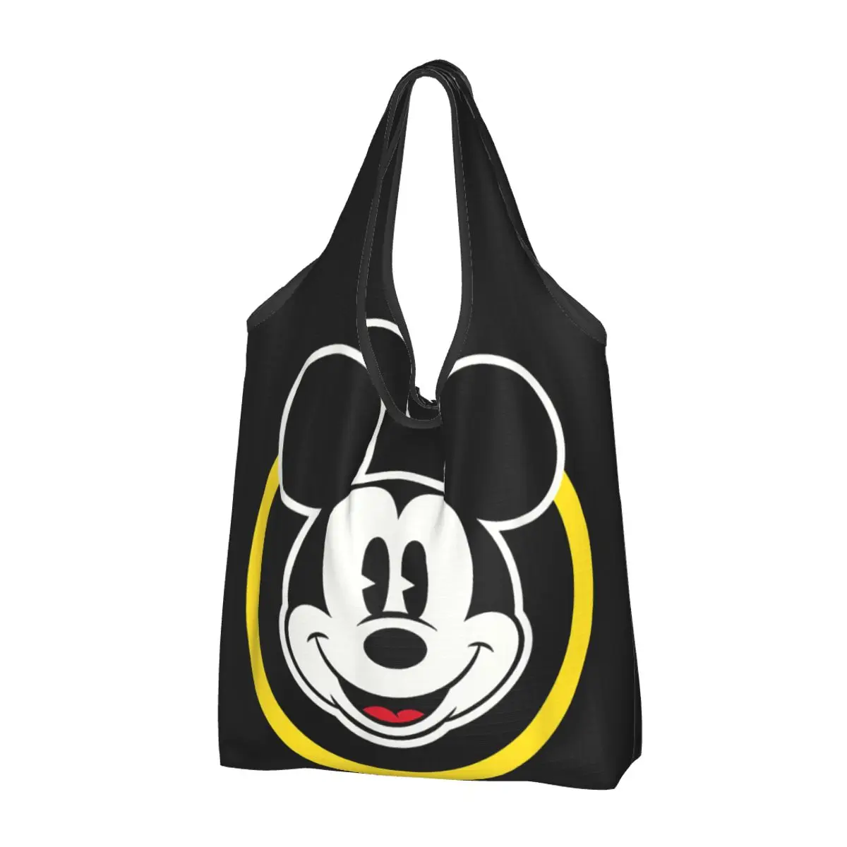 

Forever Mickey Mouse Grocery Bag Durable Large Reusable Recycle Foldable Heavy Duty Cartoon Shopping Eco Bag Washable With Pouch