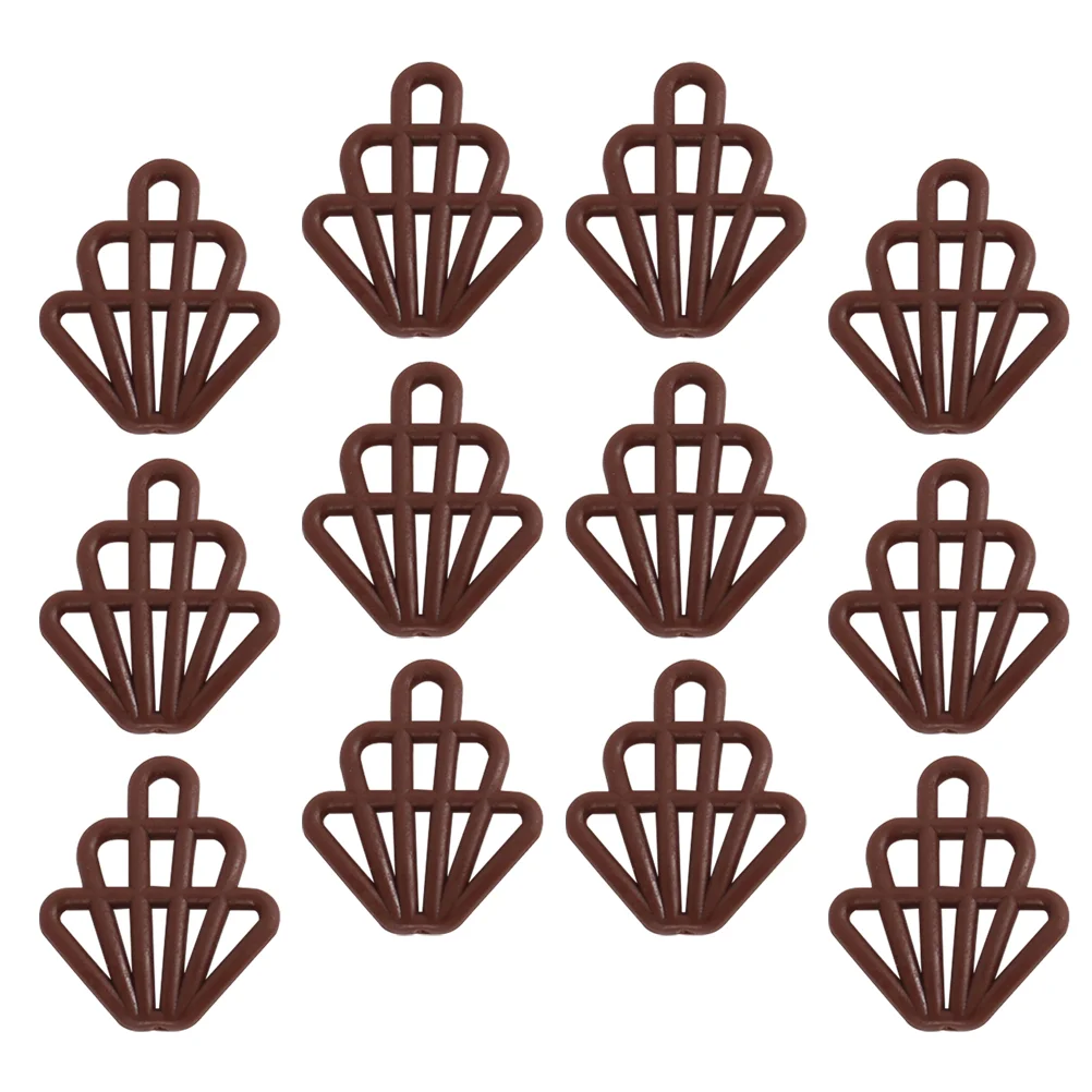 30 Pcs Chocolate Model Miniature Chocolates Charm Phone Covers PVC Food Decor Smooth Cute Lasting Color Non