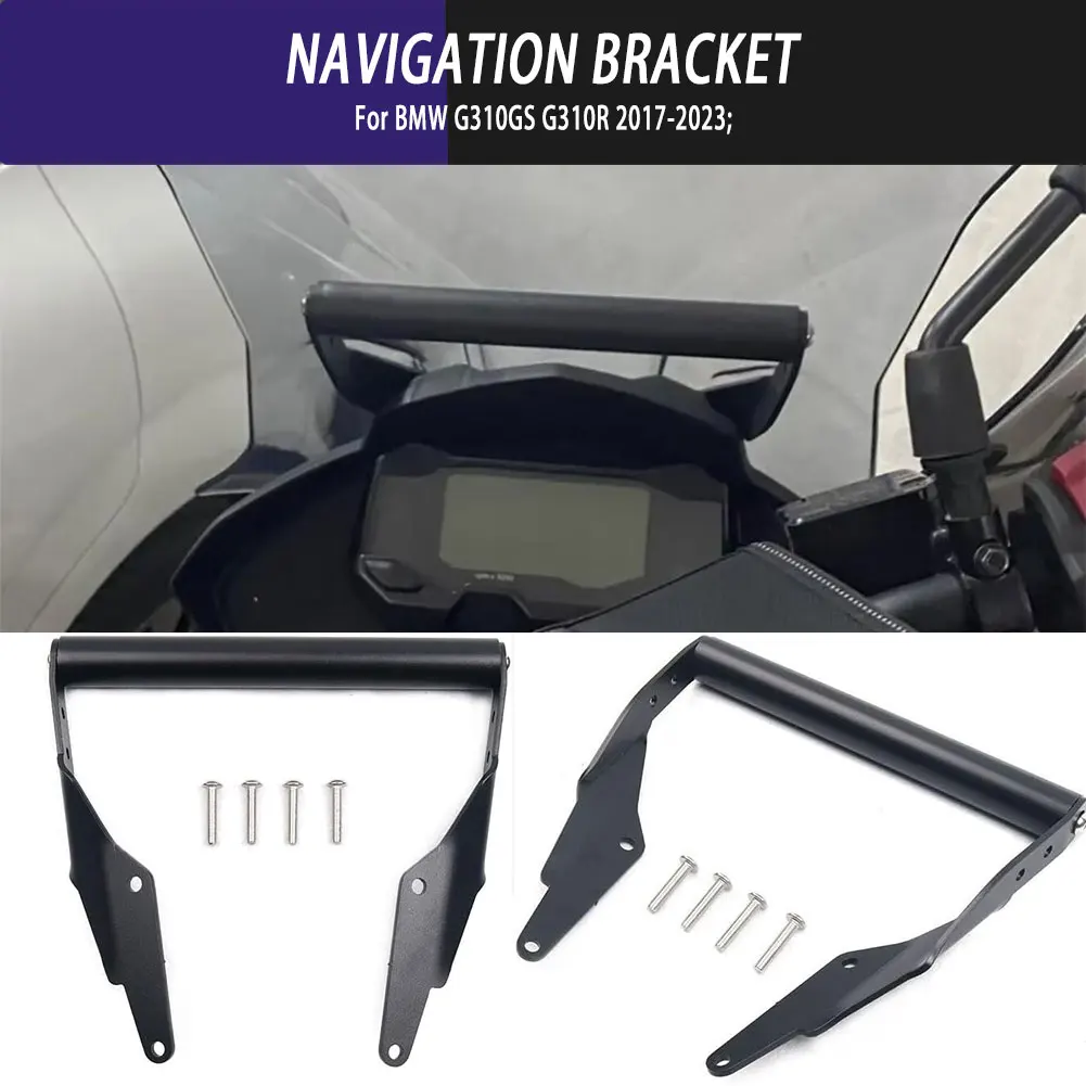 

Motorcycle Accessories Aluminum Alloy Phone GPS Navigation Plate Bracket Handlebar Adapt Holder For BMW G310GS G310R 2017-2023