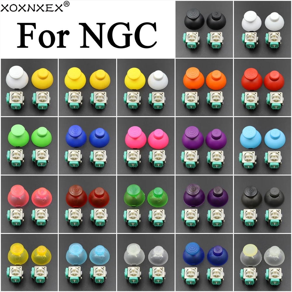 3D Along Joystick Button Cap for Nintend Gamecube NGC Gamepad Controller Sensor Module Potentiometer Replacement Parts