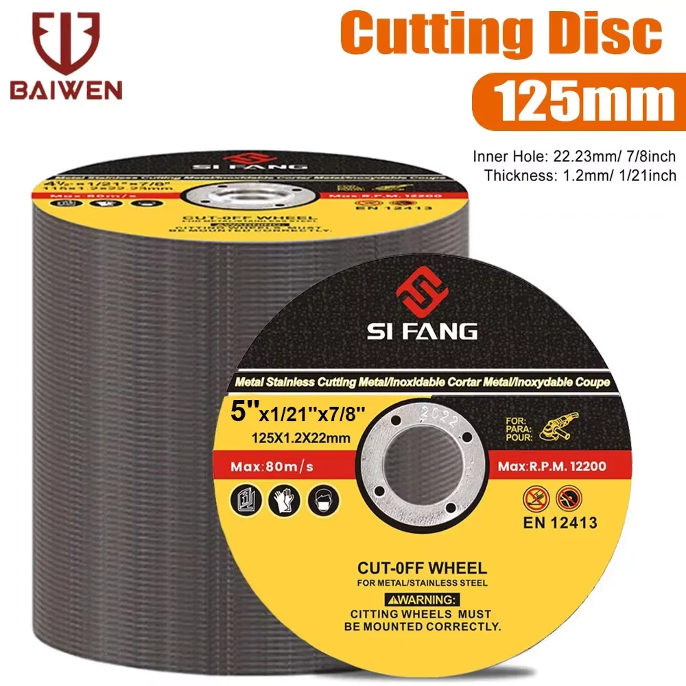 Disco de Corte Metal Disco para Esmerilhadeira Angle Grinder Rodas de Moagem para Aço Inoxidável Cortar Roda Lâmina de Corte de Resina Reforçada 550 Pcs 125 mm