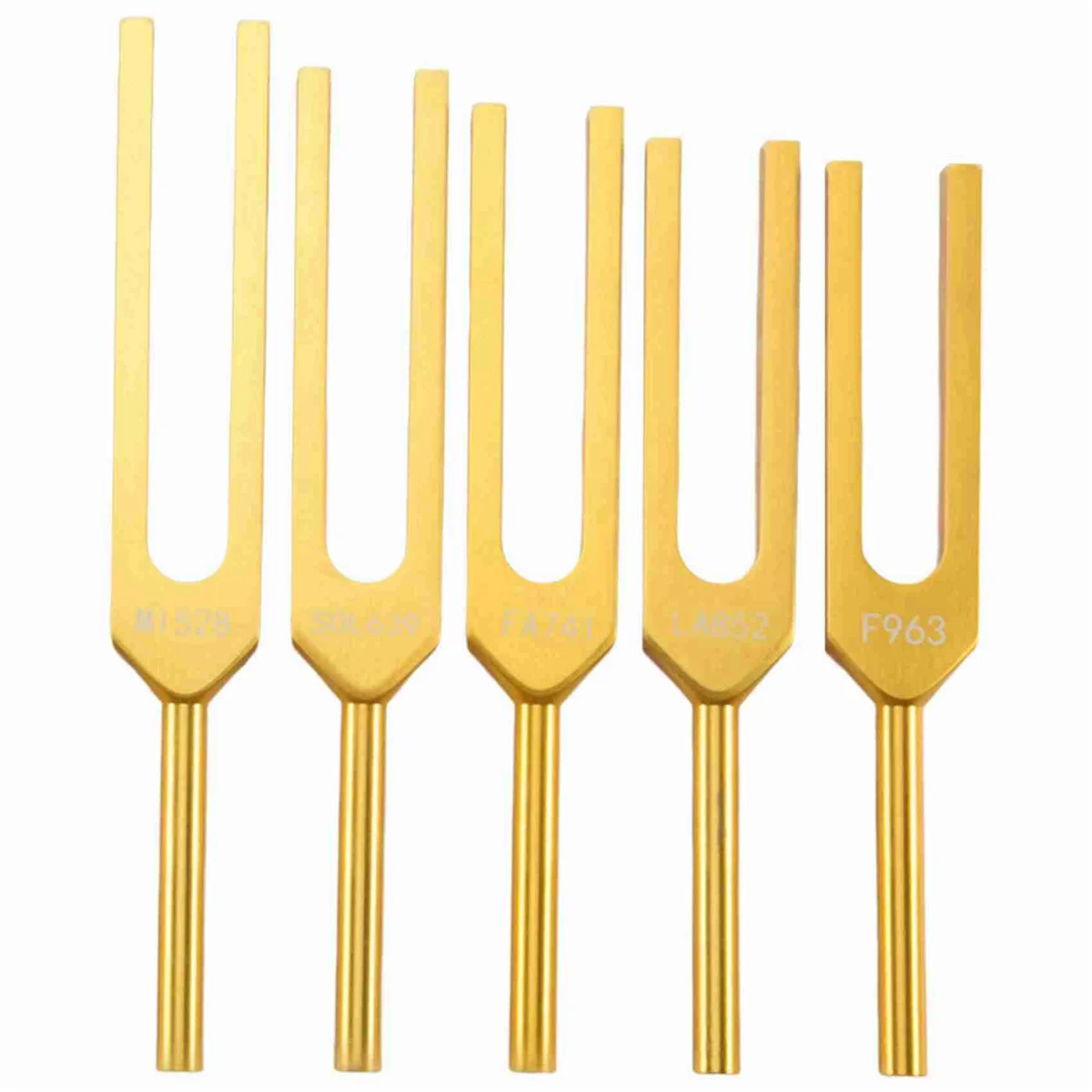 

Tuning Fork Set - 9 Tuning Forks for Healing Chakra,Sound Therapy,Keep Body,Mind and Spirit in Perfect Harmony- Gold