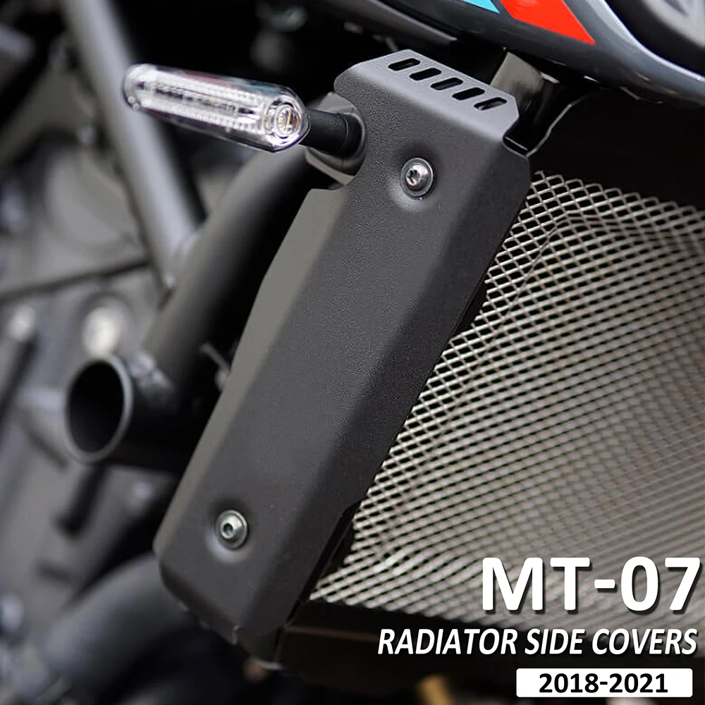 NEW MT07 2018 2021 Motorcycle Side Radiator Grille Cover Guard Protector Radiator Side Covers For Yamaha  MT-07 FZ07 FZ-07 MT 07