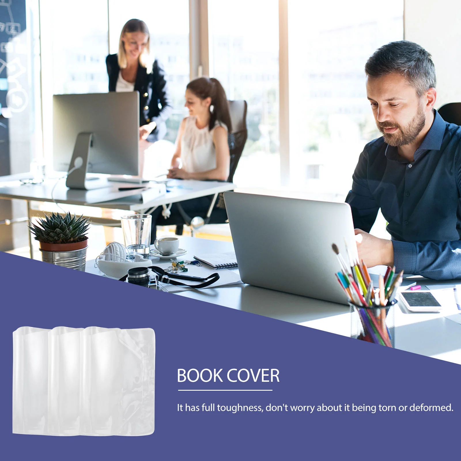 3 قطع من حافظة الكمبيوتر المحمول، طبقة شفافة، غطاء حماية مقاوم للغبار، معطف طالب من البلاستيك البلاستيكي العملي