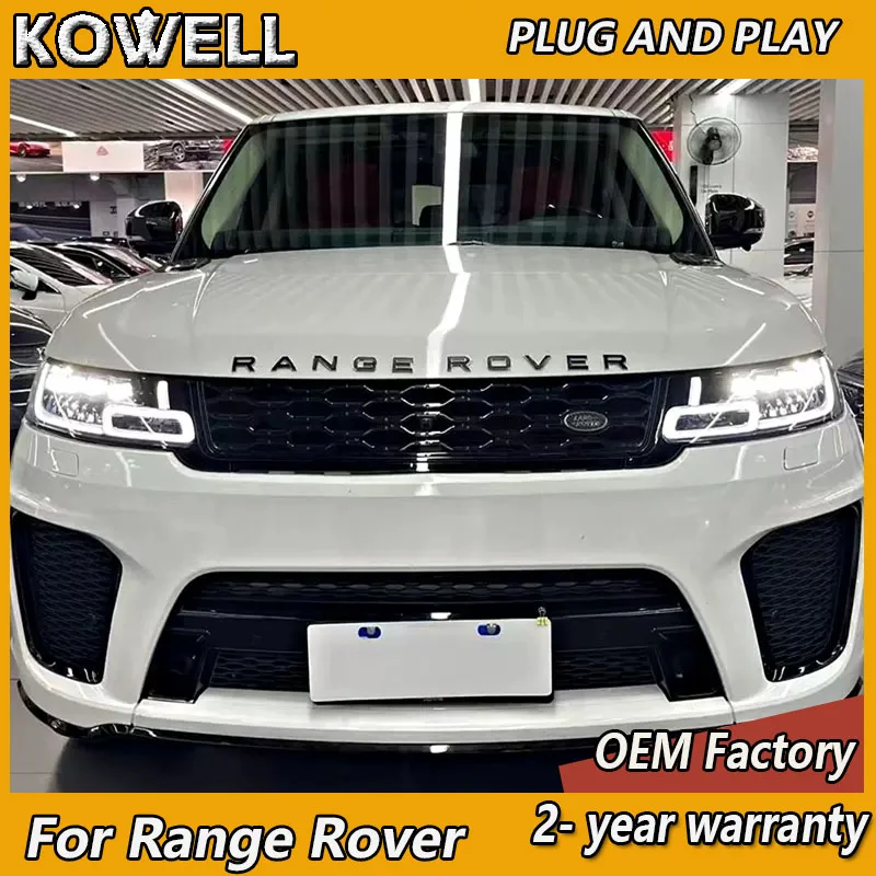 Car Styling for Land Rover Ranger Rover Sport Headlight 2014-2018 Range Rover Head Light DRL Dynamic Turn Signal High Beam