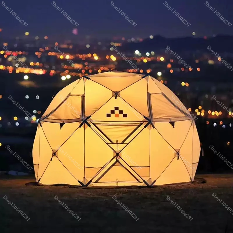Automatic Spherical Tent Lightweight Portable Foldable Camping Box for Outdoor Hiking Picnic Stormproof Shelter