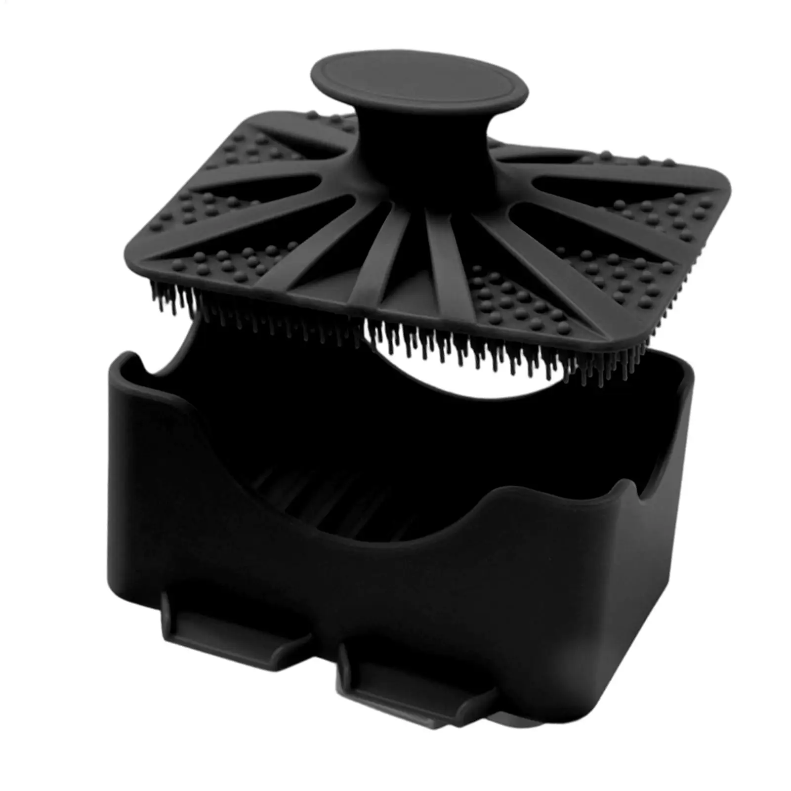 

Soap Box Portable Silicone Leakproof Case With Shower Brush 2 In 1 Soap Bar Holder With Lid For Travel Bathroom Gym Bath Home