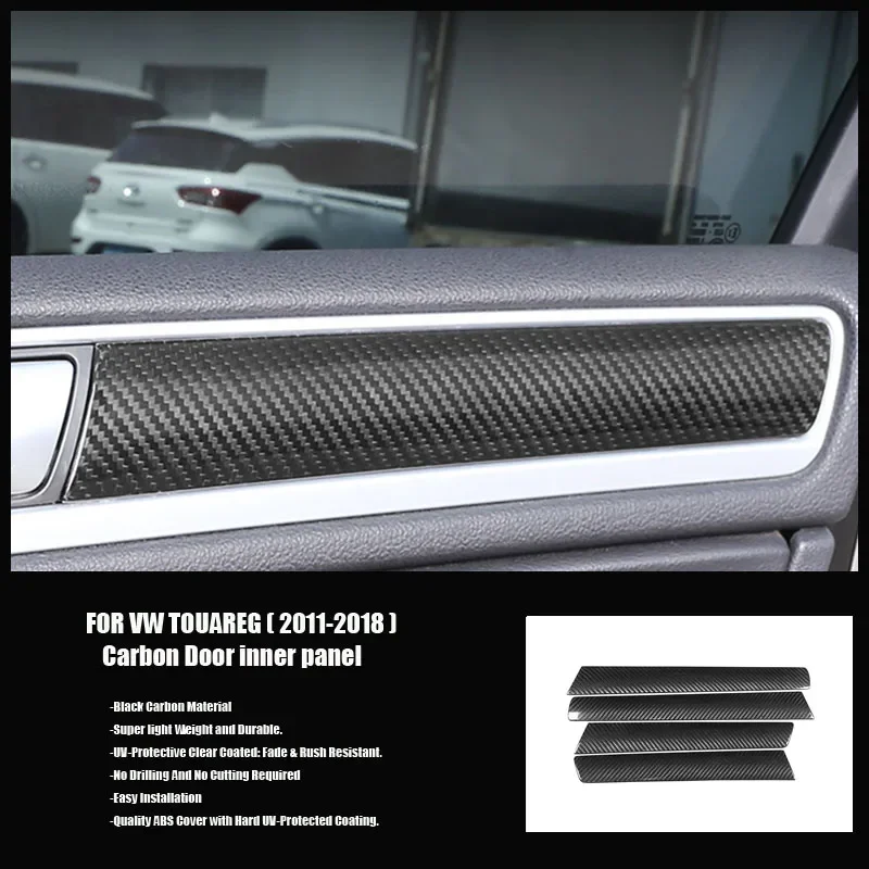 Rael Dry Carbon fiber Touareg Car interior trim panel accessories For VW Touareg