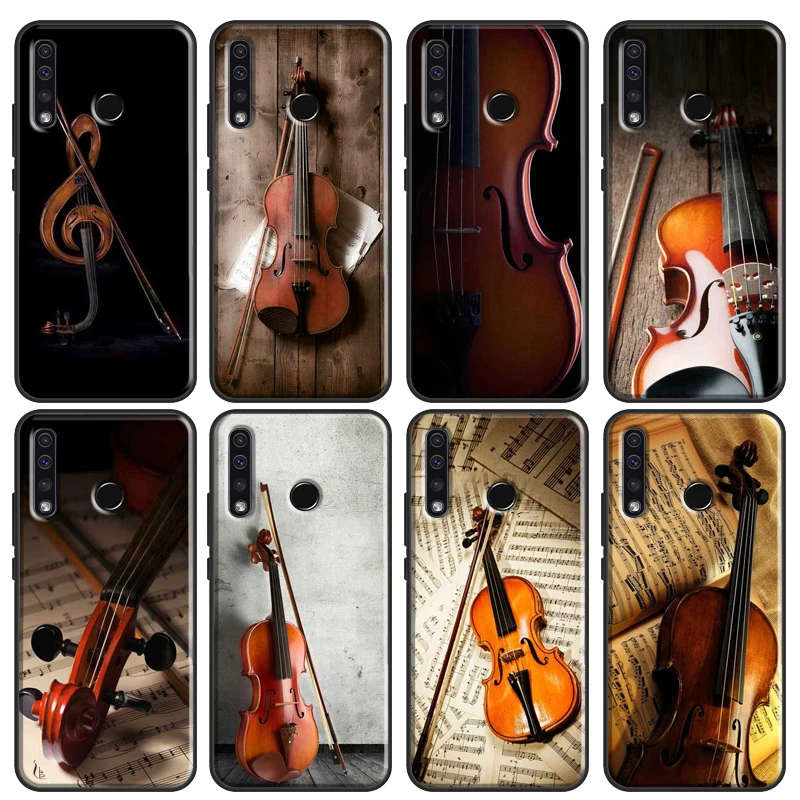 Elegant Violins Bow Sheet Music Soft For Huawei Honor 20 8 9 10 10X Lite 10i 7C 4C 6C 7A Pro 8A 9A 8S 9S 7X 9X 8X Case