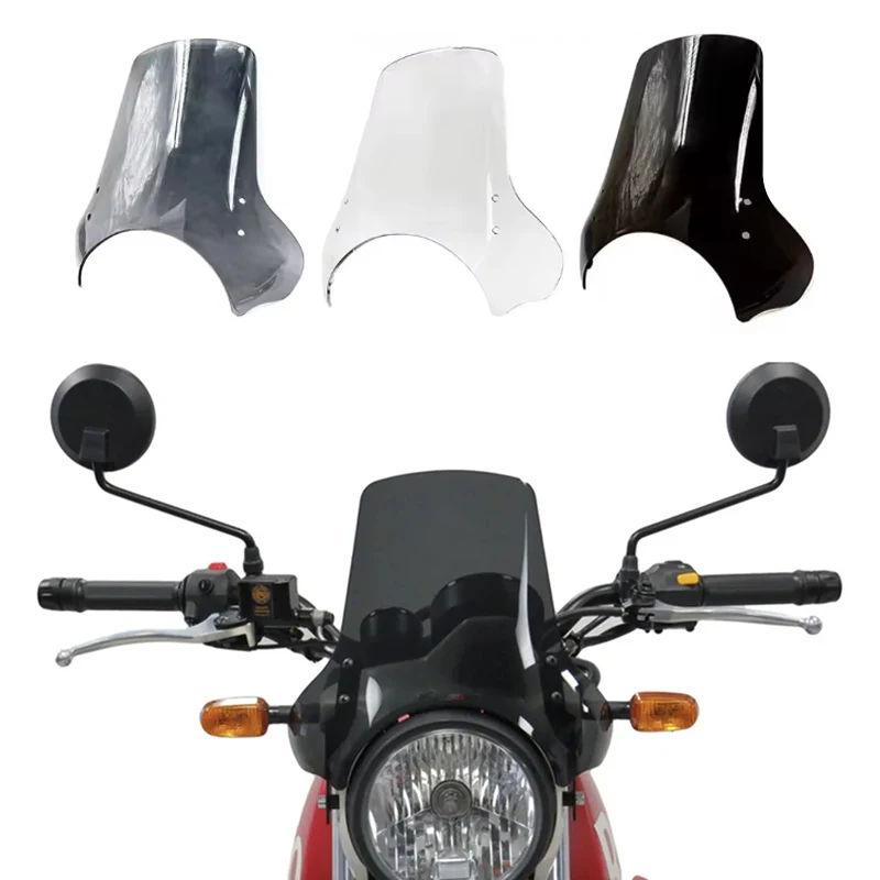 For Himalayan Scram 411Motorcycle Accessories Windshield Sun visor Clear glass windshield Deflector Scram 411 2022-2023