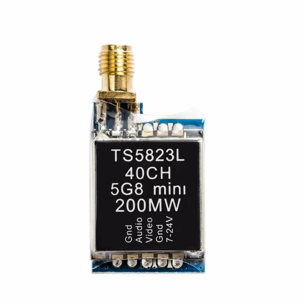 AKK TS5823L/TS5828L 5.8G trasmettitore Audio Video FPV RP-SMA femmina per Mini Quadcopter FPV