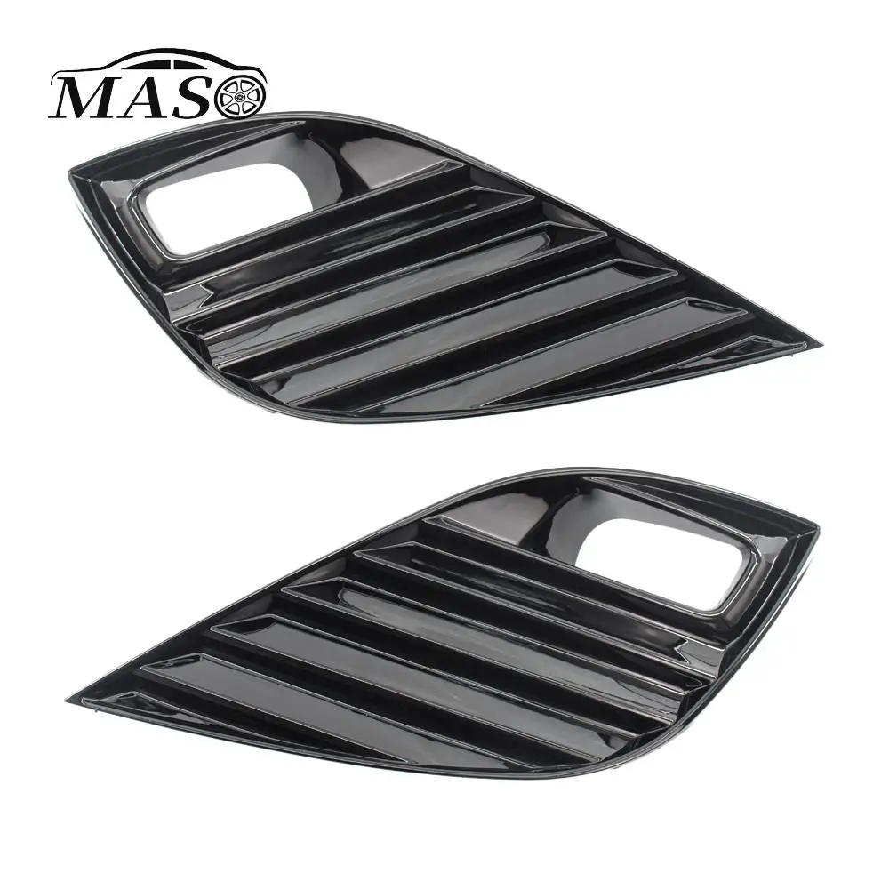 

1pc Left/ Right Car Front Bumper Fog Light Grille Cover Black Plastic 8148206210 for Toyota Camry SE/ XSE 2018 2019 2020