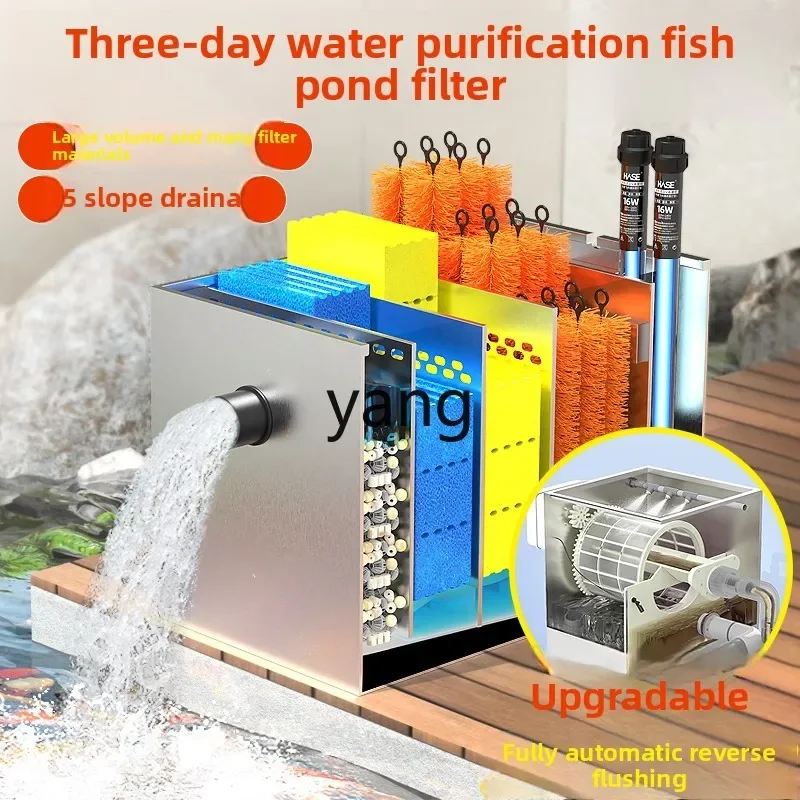 LTT fish pond water purification filter can be upgraded to automatic backwash drum micro filter