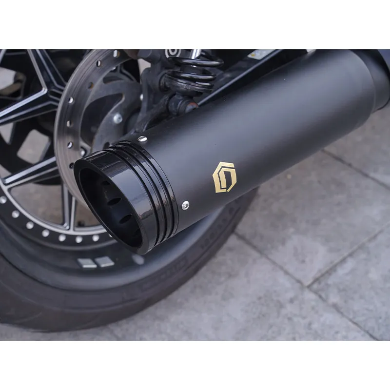 Copper Pipe 5-Inch Tail Section Exhaust, Rear System For Heavy Performance Motorcycles