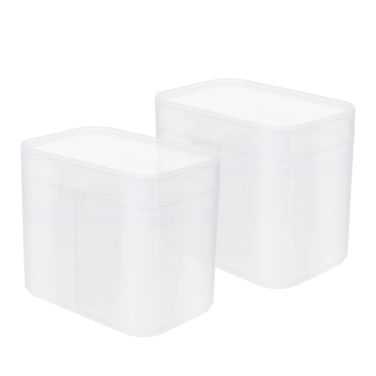 

2 Pcs Box Desktop Stand Storage Holder Manicure Tools Cotton Pads Organizer Container Swab Asb
