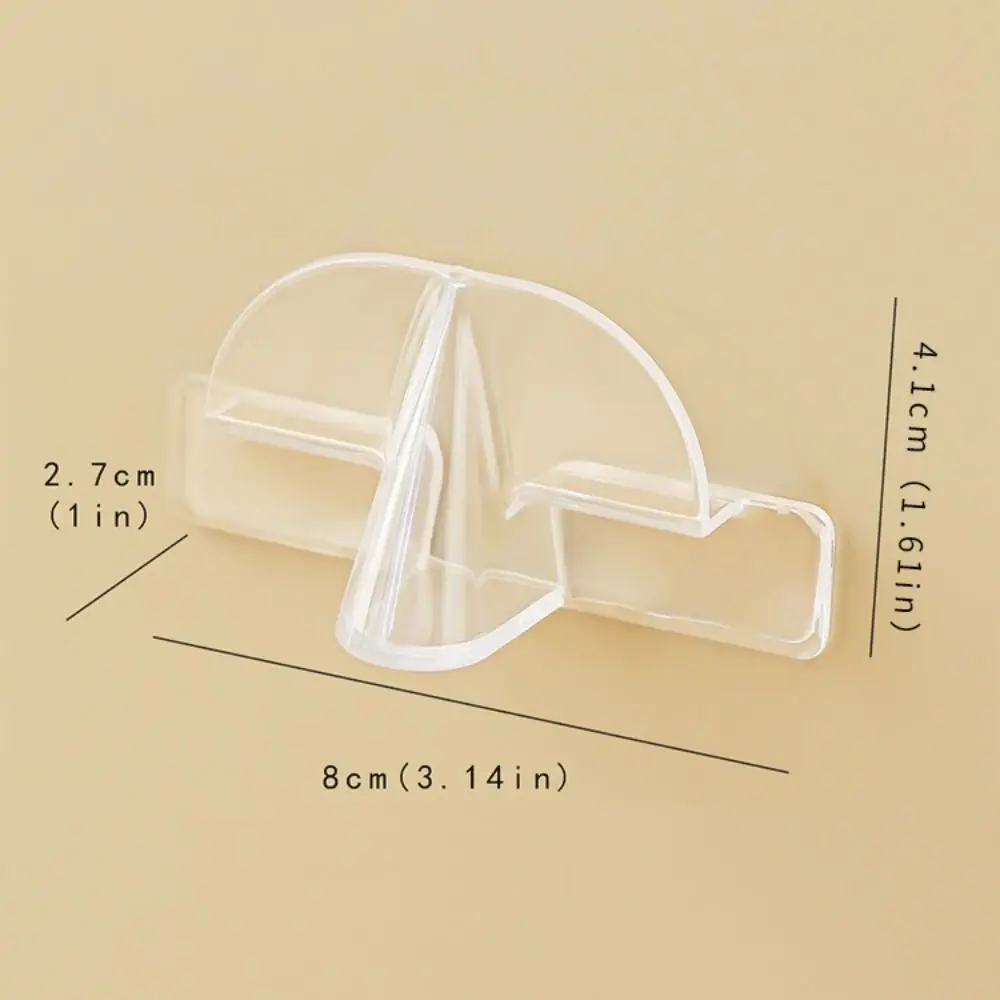 2 قطعة نظارات بلاستيكية تخزين الرف شفافة الحائط نظارات الشمس عرض حامل لكمة خالية الفضاء إنقاذ مكبرة المنظم