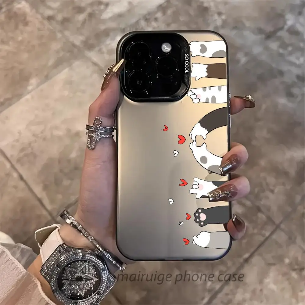 

Kawaii Cat's Claws Mobile Phone Case anti-slip shockproof phonecase suitable for iPhone 16 15 14 13 12 11 Pro Max plus mini se