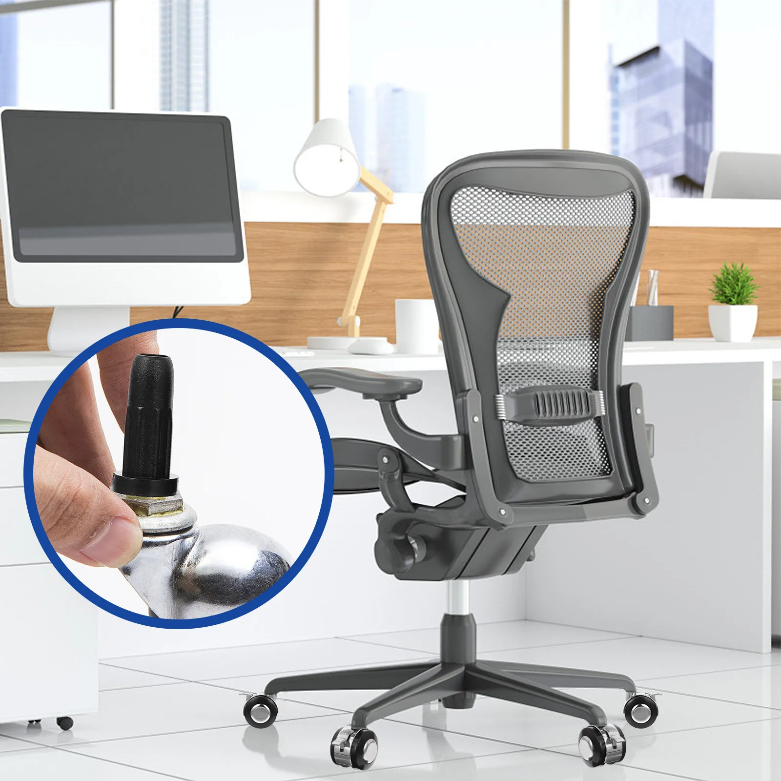 30Pcs Premium Silicone Furniture Feet Covers for Chairs Desks Tables Anti-Scratch Floor Protectors Chair Leg Pads Silent